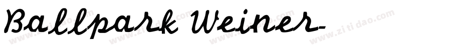 Ballpark Weiner字体转换